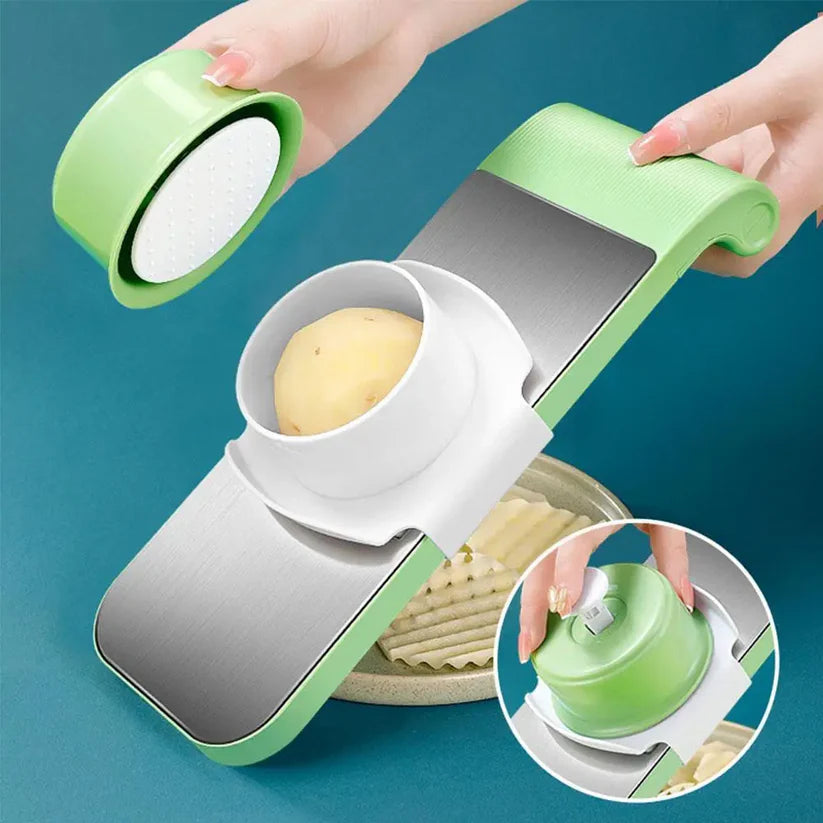 5in1 vegetable cutter Stainless Steel Multifunctional Grater For Vegetables Slicers Shredders Peeler (random color)